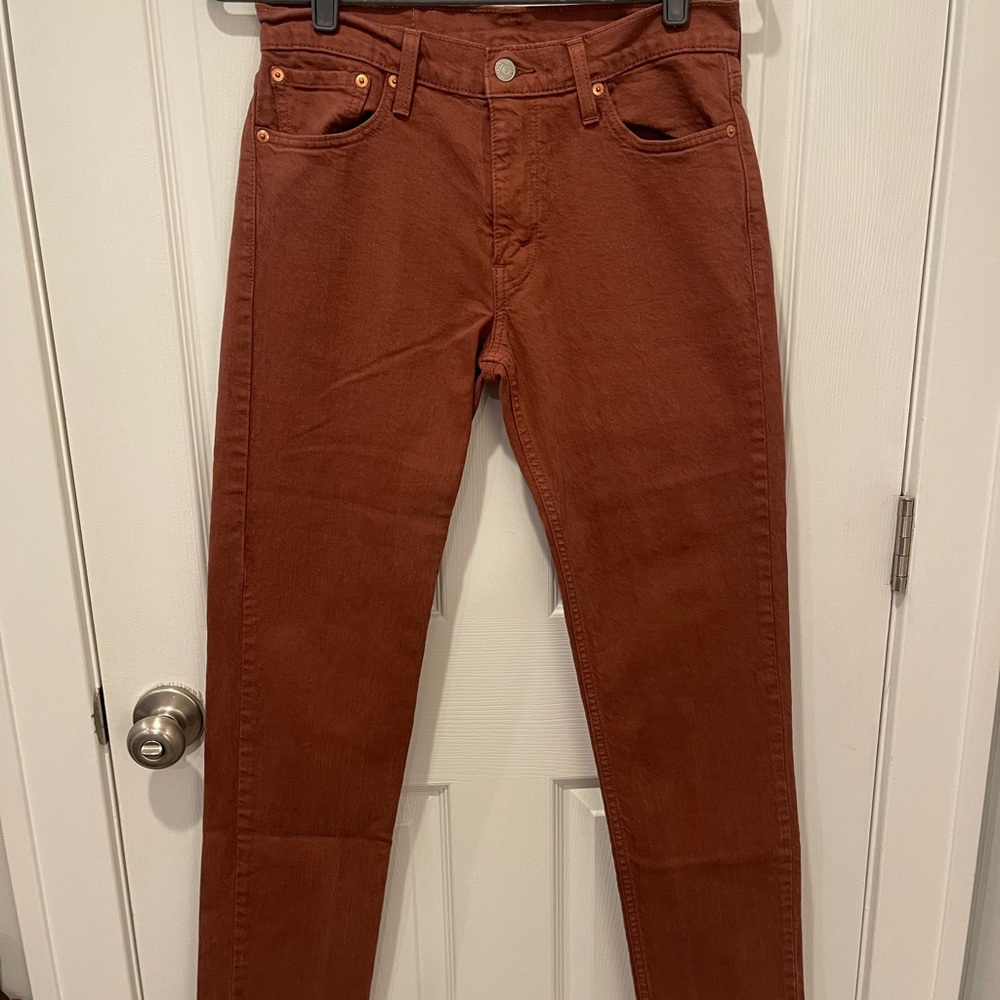 Levi's 511 Burnt Orange Jeans